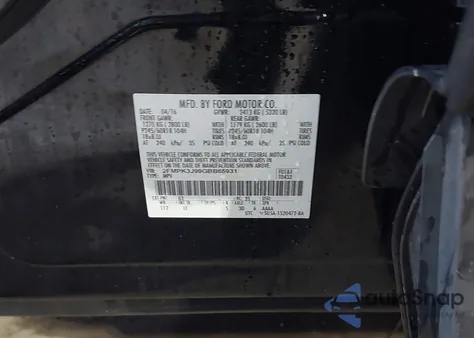 2016 Ford Edge Sel z USA, uszkodzony, nr VIN 2FMPK3J99GBB65931